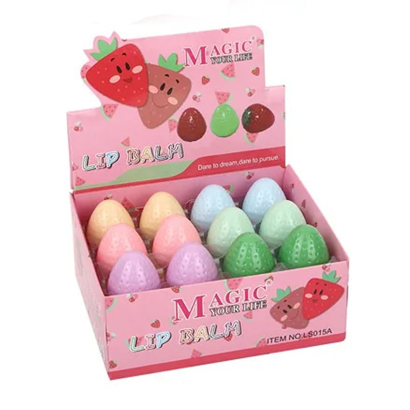 Hydrating Fruit Lip Balm : Strawberry-Lips Care (Light Pink)