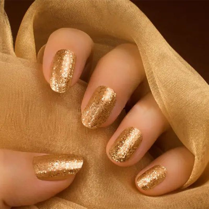 Fashion Plus Nail Polish: Glitter Golden Color(68)