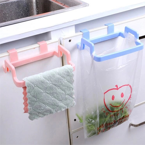 Multipurpose Creative Plastic Kitchen Cabinet Garbage Bag Shelf