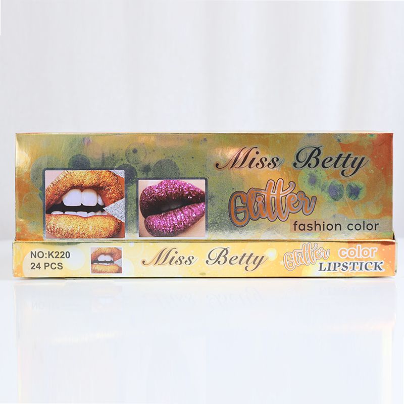 Miss Betty Glitter Lipstick - Glitter Raspberry (06)