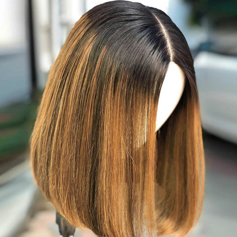 African Wig: European & American Fashion Gradient Color Highlights