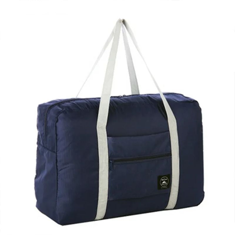 Foldable Waterproof Duffel: Lightweight Travel Bag for Sports & Vacation (Dark Blue) - Shop N Save