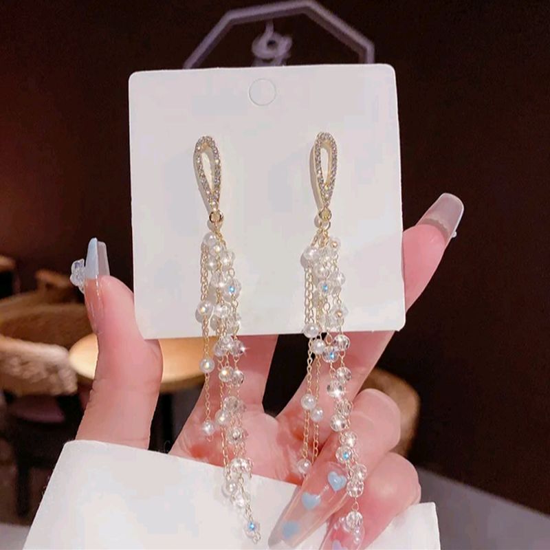 Trendy Tassel Earrings: Star & Heart Pendant Drops for Women - Shop N Save