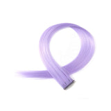 Long Straight Women colorful Synthetic Clip In Hair Extension purple