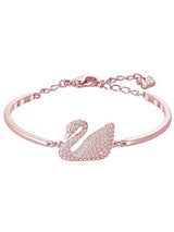 CZ Rose Gold Swan Jewelry Set - Pendant Bracelet Earrings Ring - Shop N Save