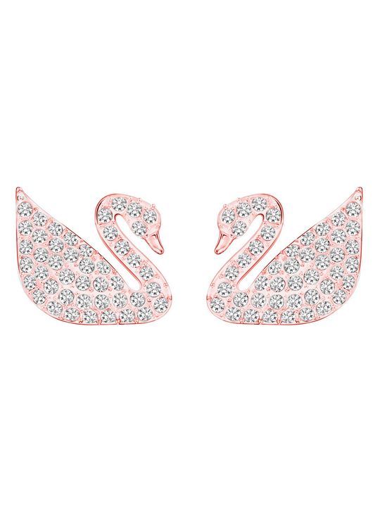 CZ Rose Gold Swan Jewelry Set - Pendant Bracelet Earrings Ring - Shop N Save