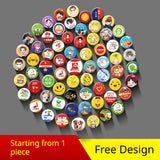 Fashion DIY Custom Tinplate Chest Badge