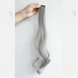 Dazzling Highlights: Long Curly Hairpiece for Women - 5 Vibrant Colors, Hanging Ear Design