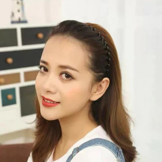 Solid Color Universal Wavy Steel Wire Hair Headband