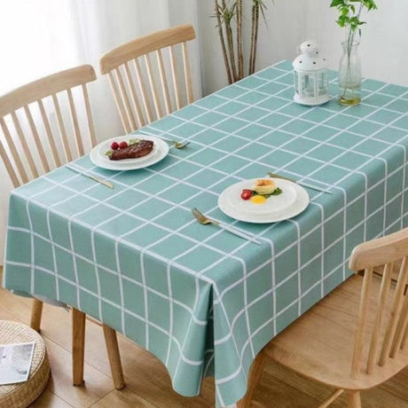 Waterproof Oil Proof Wipe Clean Vinyl Tablecloth - 137x137 CM
