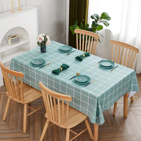 Waterproof Oil Proof Wipe Clean Vinyl Tablecloth - 137x137 CM
