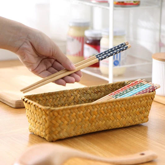 Natural Wooden Bamboo Hand Made Chopsticks - Light Brown - Shop N Save
