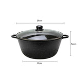 Non Stick Double Handle Aluminum Cooking Frying Pot - 26CM - Shop N Save