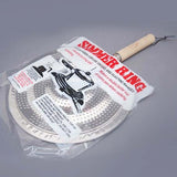 Heat Diffuser Wooden Handle Gas Electric Simmer Ring - Silver - Shop N Save