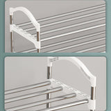 Four Layer Easy Assemble Shoe Rack - Black Silver - Shop N Save