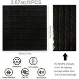 3D Wall Wallpaper Self-Adhesive 70 x 78 CM - Black