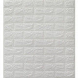 3D Wall Wallpaper Self-Adhesive 70 x 78 CM - White