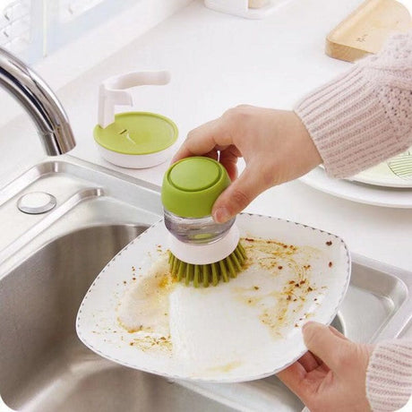 Soap Dispensing Easy Dish Washing Cleaning Brush