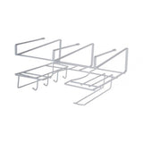 Under Shelf Wire Rack Cabinet Pot Organizer Holder Cup Hanging - Black