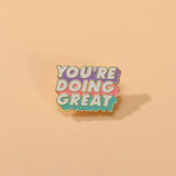 Bag Accessories Decorations Creative English Brooch