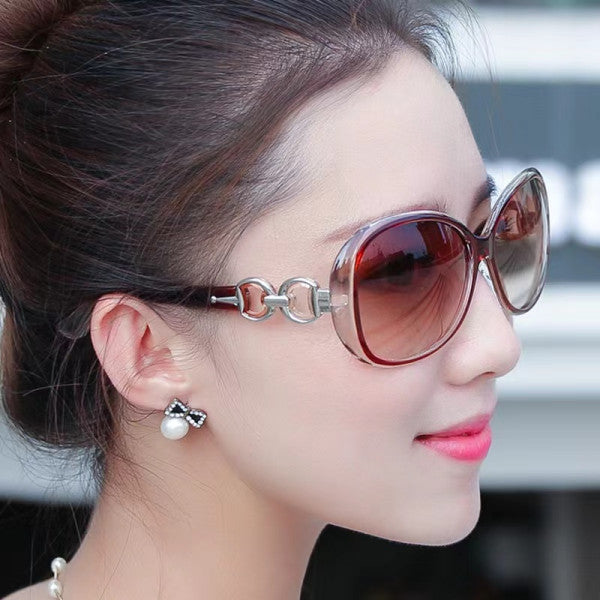 Ladies Stylish Elegant Gradient Sunglasses - Purple Red