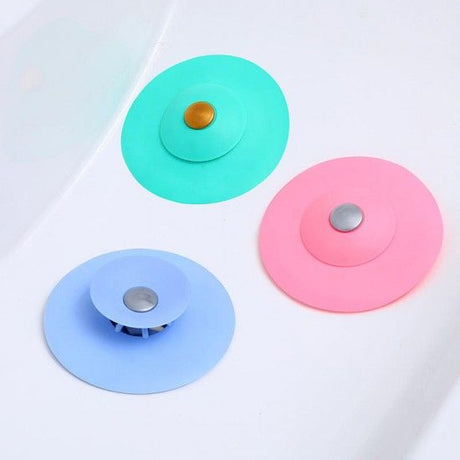 Silicone Shower anti clogging floor drain cover - Pink