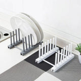 Kitchen Organizer Pot Lid Rack Holder - Gray