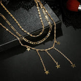 Gold Falling Star Pendant: Exquisite Festival Jewelry &amp; Cascading Stars - Shop N Save