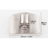 Stainless Steel Hand Cut Knife Finger Protector - Silver