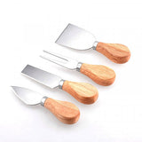 Cheese Knife With Wooden Handle 4 Piece Kitchen Tool Set - Shop N Save