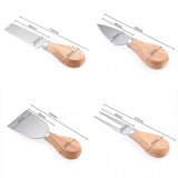 Cheese Knife With Wooden Handle 4 Piece Kitchen Tool Set - Shop N Save
