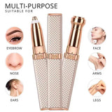 2 In 1 USB Charging Mini Facial Painless Hair Remover - Black - Shop N Save