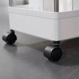 4 Tier Multifunction Plastic Shelving Rack With Wheels - Shop N Save