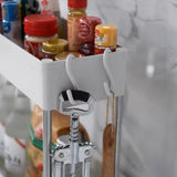 4 Tier Multifunction Plastic Shelving Rack With Wheels - Shop N Save