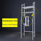 Stainless Steel 3 Layer Bathroom Accessories Rack White Durable and Stylish Storage Solution for Your Bathroom - Shop N Save