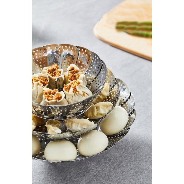 Vegetable Seafood Expandable Pot Top Steamer