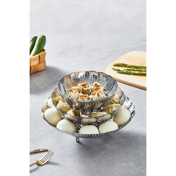 Vegetable Seafood Expandable Pot Top Steamer