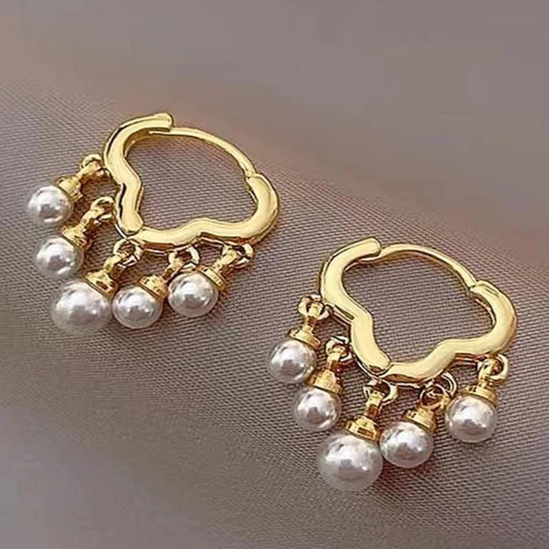 Baroque Pearl Earrings: Luxury Korea Fashion Gift for Women - Shop N Save
