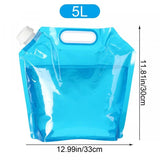 Outdoor Foldable Drinking Water Container Bags - 5L