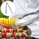 Stainless Steel Tongs BBQ Serving Grill Baking Non-Slip Kitchen Utensil Grilling Pastry Catering Cooking Steak Thong - Shop N Save
