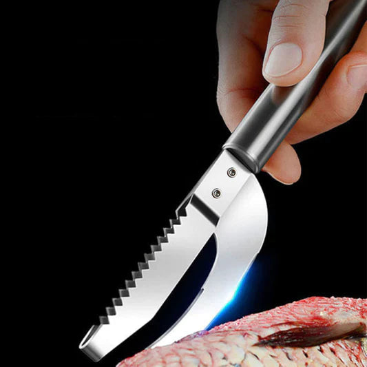 Stainless Steel 3 In 1 Knife Fish Scaler Cuter Maw Scraper Saw Tooth Peelers Scraping Tool - Shop N Save