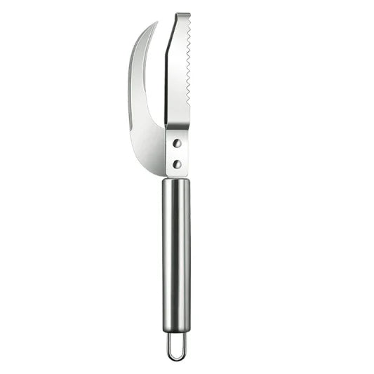 Stainless Steel 3 In 1 Knife Fish Scaler Cuter Maw Scraper Saw Tooth Peelers Scraping Tool - Shop N Save
