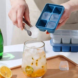 Kitchen Plastic Ice Cube Molds Tray Home Bar Party (Sea Green) - Shop N Save