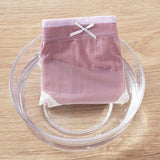 Lace Patched Summer Thin Fabric Women Underwear - Purple