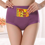 Plain Seamless Fabric Comfortable Wear With Pocket Panty  Women Underwear - Red