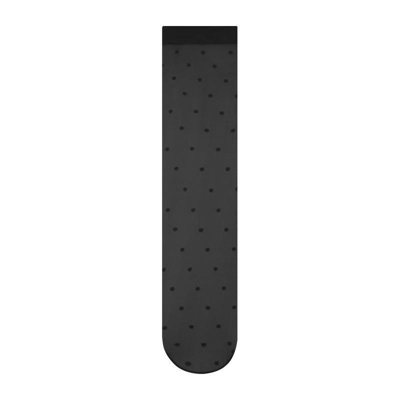 Thin Transparent Bunching Socks Women's Socks Polka Dot Calf Stockings