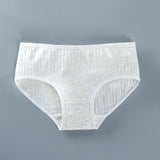 Soft Fabric Elastic Waist Panty High-Quality French Cut Teen Girls Underwear 8-15 Years - Apricot
