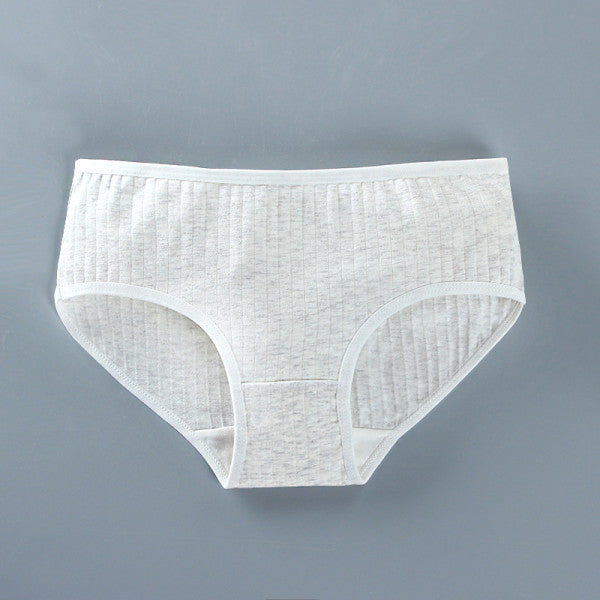 Soft Fabric Elastic Waist Panty High-Quality French Cut Teen Girls Underwear 8-15 Years - Pink