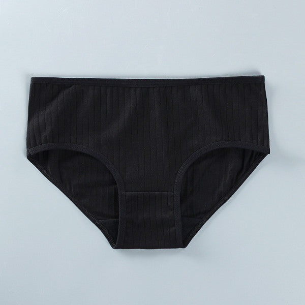 Soft Fabric Elastic Waist Panty High-Quality French Cut Teen Girls Underwear 8-15 Years - Pink