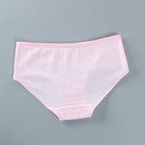 Soft Fabric Elastic Waist Panty High-Quality French Cut Teen Girls Underwear 8-15 Years - Apricot